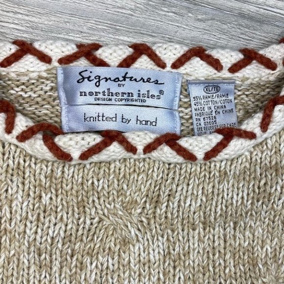 Signature by Northern Isles Hand Knitted Sweater - Picture 3 of 5